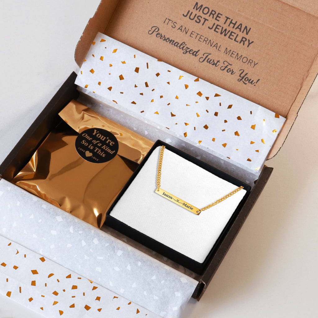 Cuban Bar Necklace Romantic Customizable
