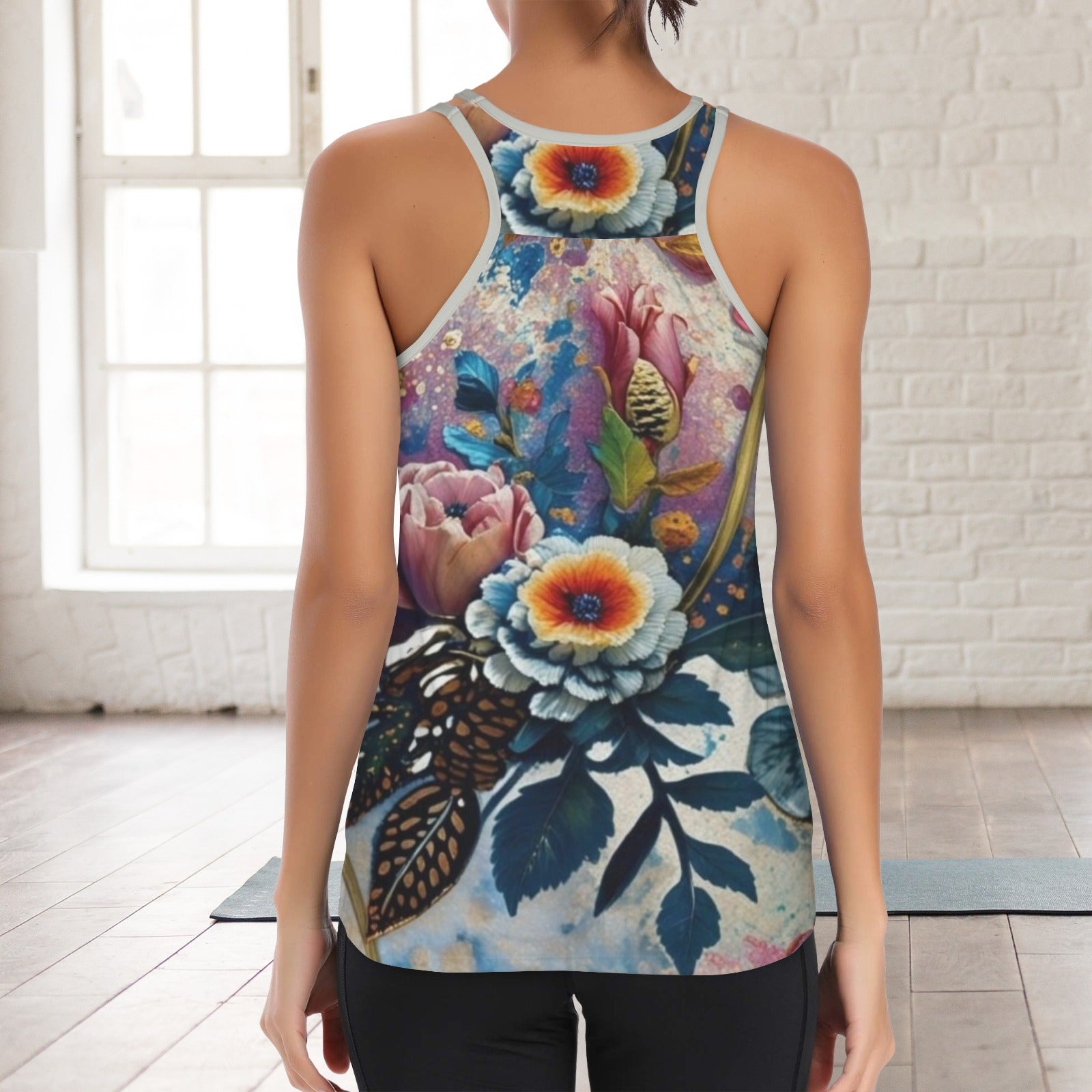 Athletic Top Fancy Floral