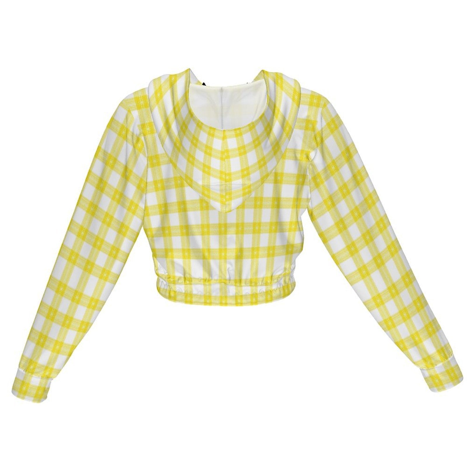 Custom Womens Long Sleeve Zip Up Cropped Hooded Jacket