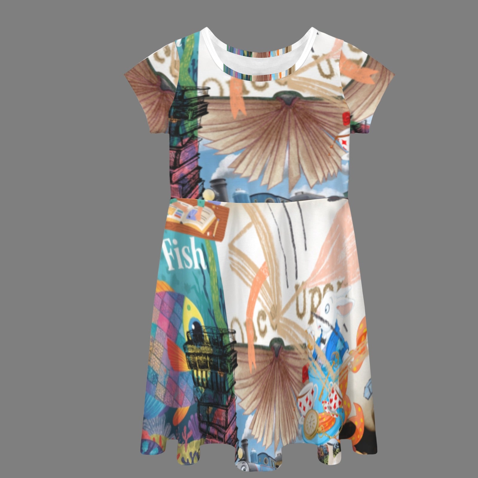 Children's Book Collage Dress