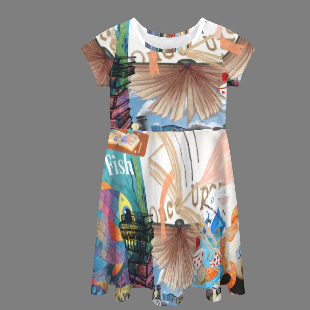 Children's Book Collage Dress