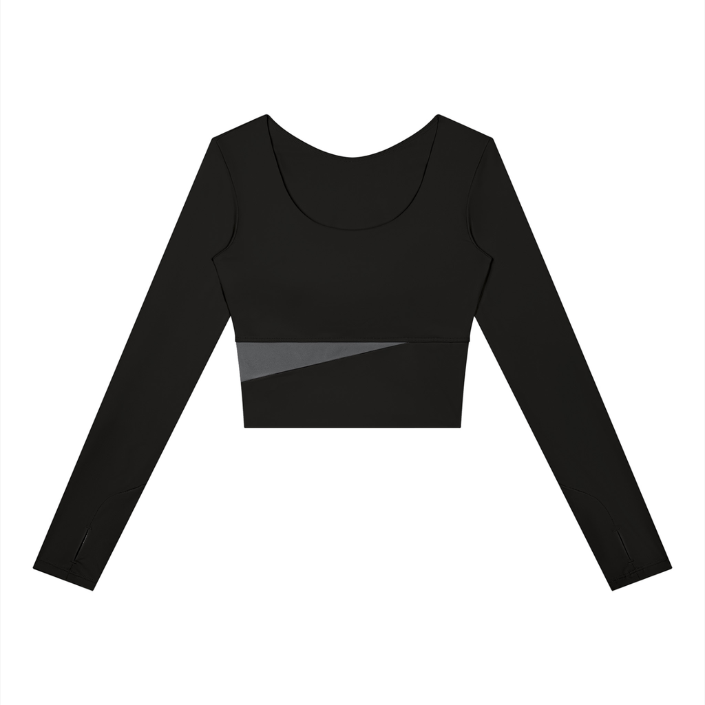Women's Panelled Long Sleeve Yoga T-Shirt