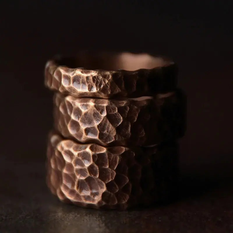 Vintage Handmade Adjustable Solid Copper Ring