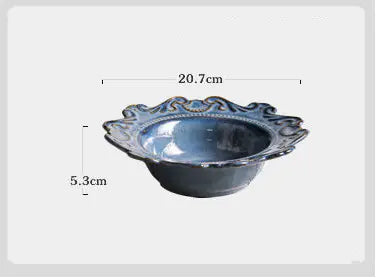 Creative Baroque European Tableware Set (Dinner Plates & Bowls)
